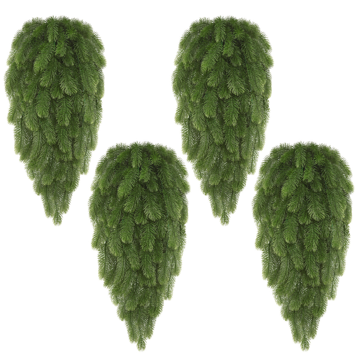 Yastouay 2Pcs Artificial Hanging Plants Fake Ivy Pothos Vines Potted Plants for Outdoor/Indoor Wall Decor