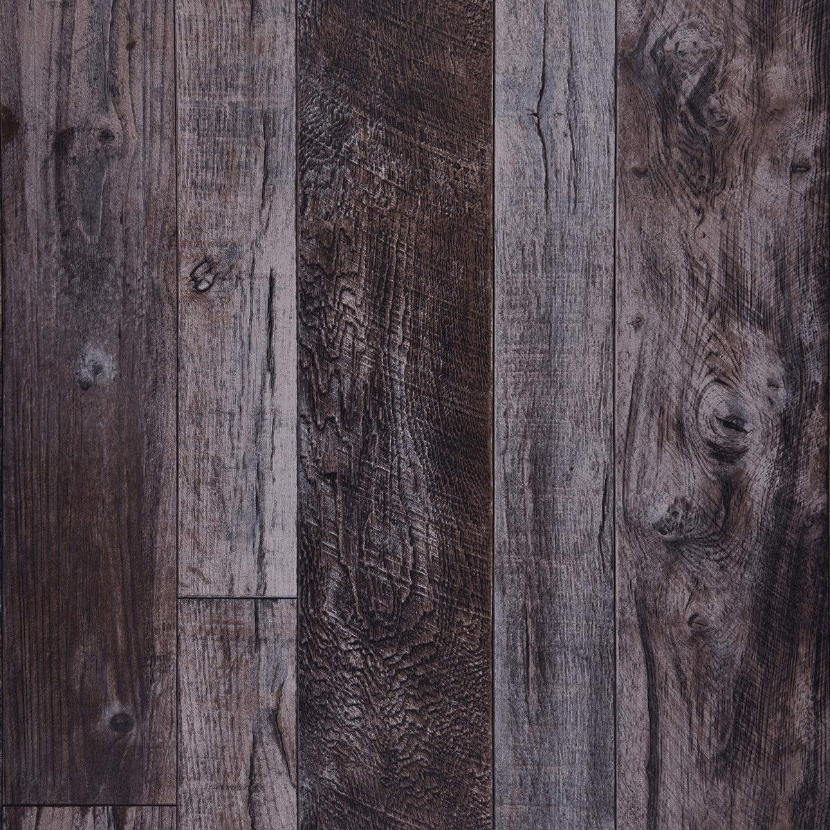 Caltero Wood Wallpaper Peel and Stick Wallpaper, Deep Grey Wood Plank Contact Paper for Bathroom Kitchen Walls 17.72 in.x 9.83 ft. Roll