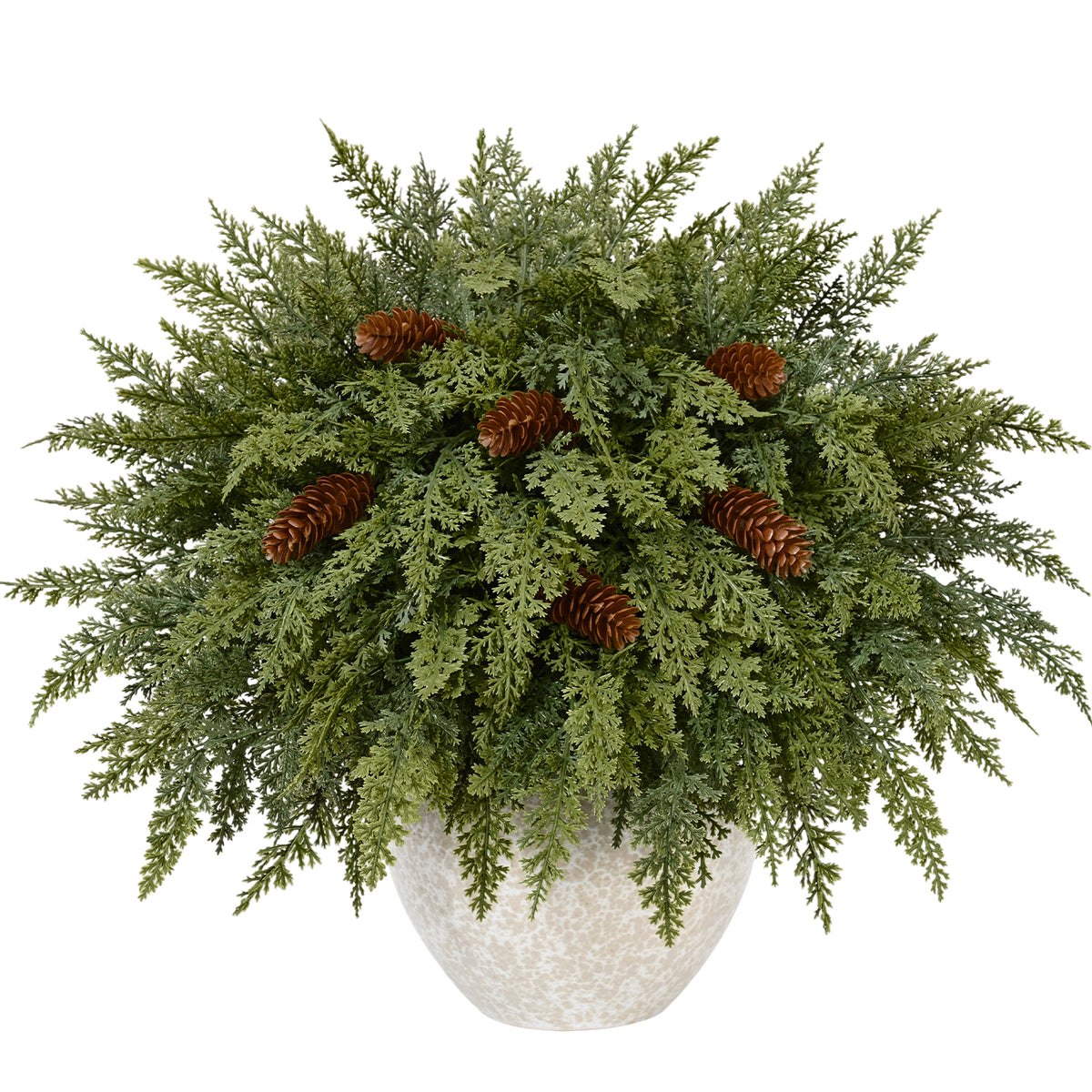 Yastouay 12 Pcs Artificial Norfolk Pine Branches 18" Realistic Christmas Pine Picks for Diy Wreath Garland Fillers Christmas Decor