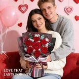 Yastouay 7 Pcs Preserved Roses Bouquet Valentines Day Gifts for Her, Eternal Flowers,Long-Lasting Flower Bouquet for Wedding Birthday Decoration