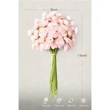 Yastouay Ranunculus Artificial Flowers,18 Pcs Faux Silk Mini Ranunculus,Pink Flowers Wedding Bouquet for Table Centerpieces Arrangement