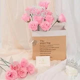 Yastouay Glitter Roses Bouquet,DIY Birthday Fake Roses,36Pcs Pink Everlasting Shiny Artificial Rose Bouquet As Birthday Gifts for Women