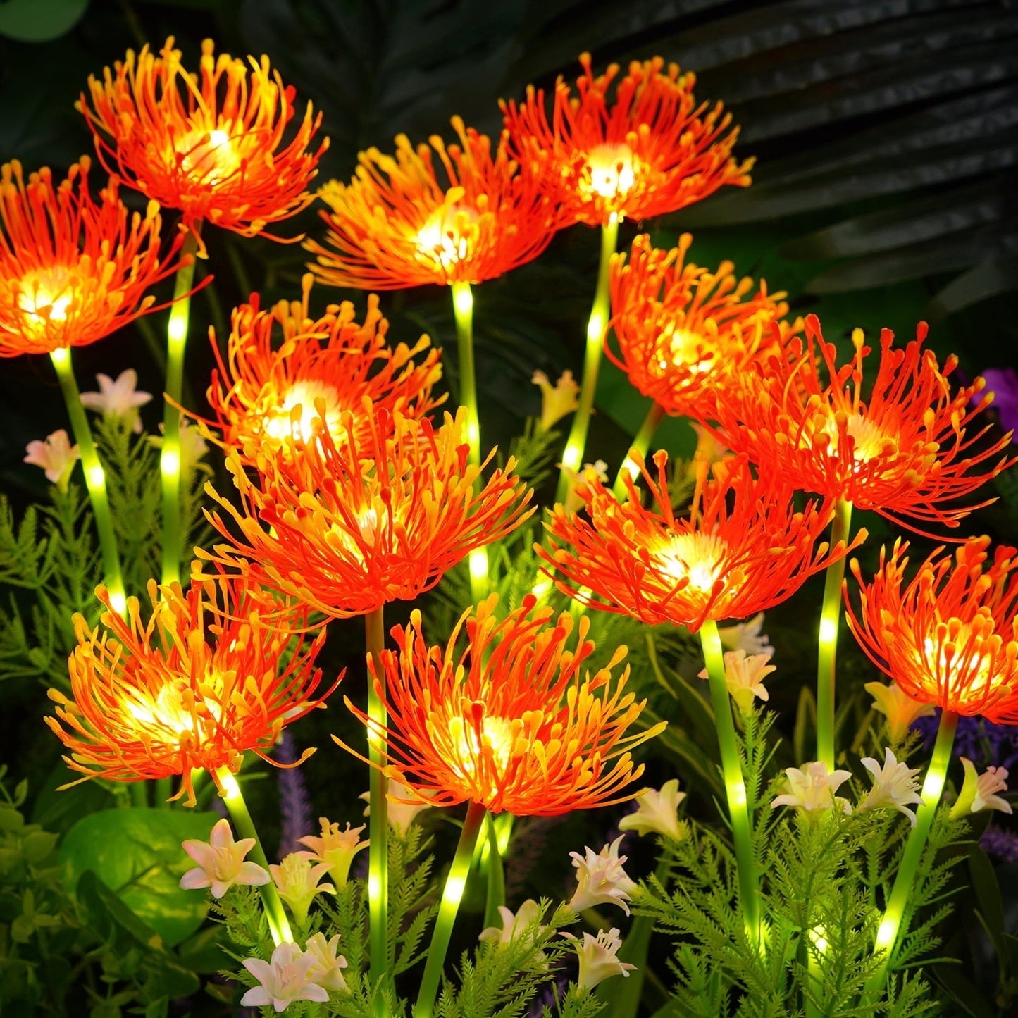 Lyacmy Flower Solar Garden Lights Outdoor, Waterproof Solar Lights for Yard Pathway Patio Outdoor Decor