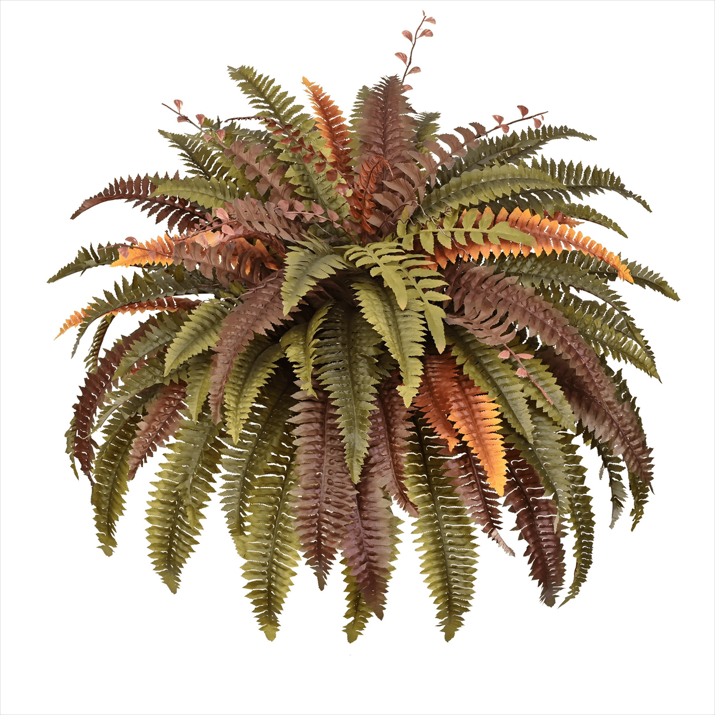 Lyacmy Large Artificial Boston Ferns, Fake Plants Bush for Outdoors Home Patio Porch Decor