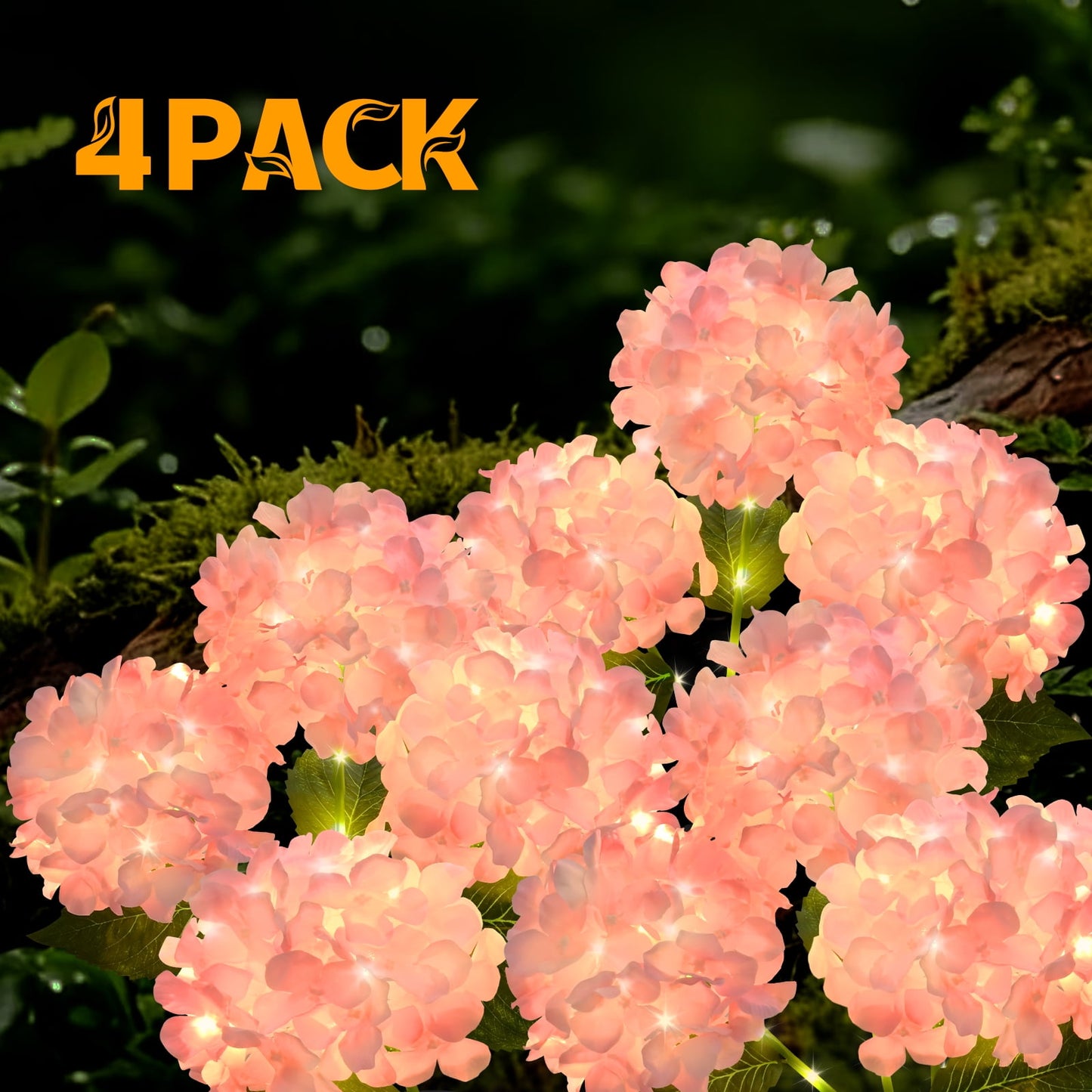 Lyacmy Flower Solar Garden Lights Outdoor, Waterproof Solar Lights for Yard Pathway Patio Outdoor Decor