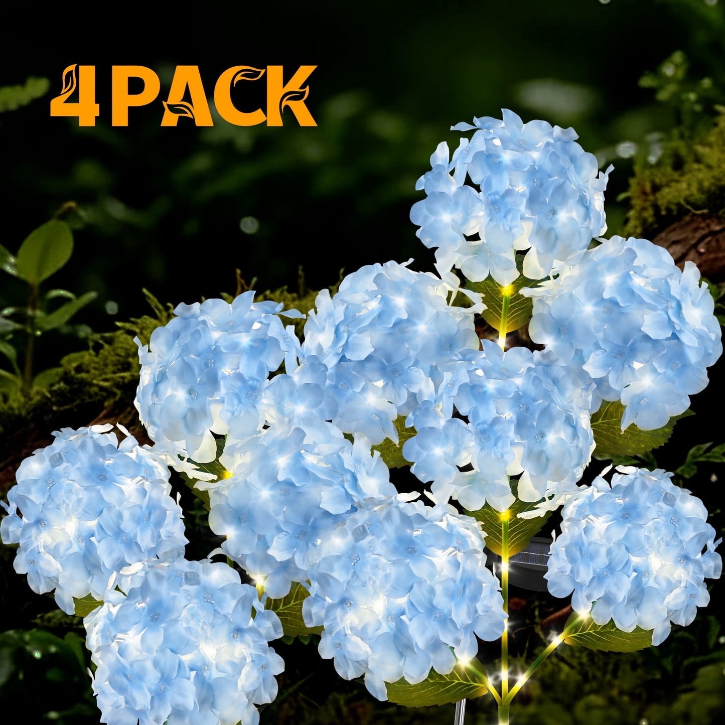 Lyacmy Flower Solar Garden Lights Outdoor, Waterproof Solar Lights for Yard Pathway Patio Outdoor Decor