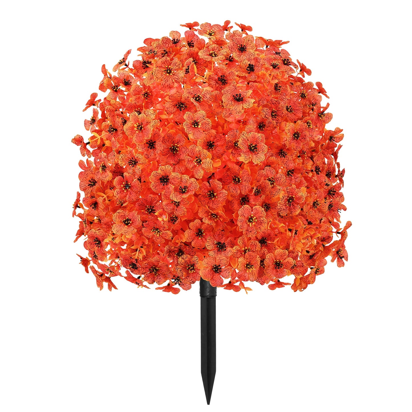 Waipfaru Outdoor Fall Artificial Flower Decorations, 22 inch Fake Daisies Shrub with Eucalyptus Leaves,UV Resistant Artificial Plant for Indoor Outdoor Front Porch Gardens