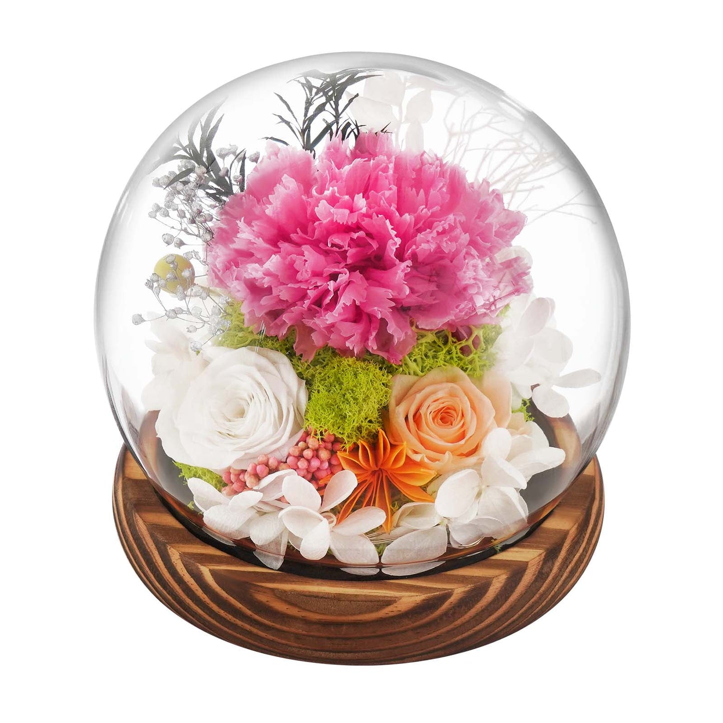 Waipfaru Preserved Fresh Flowers,Eternal Rose in Glass Dome,Forever Rose Flowers,Mother’s Day Gifts for Mom Grandma Wife