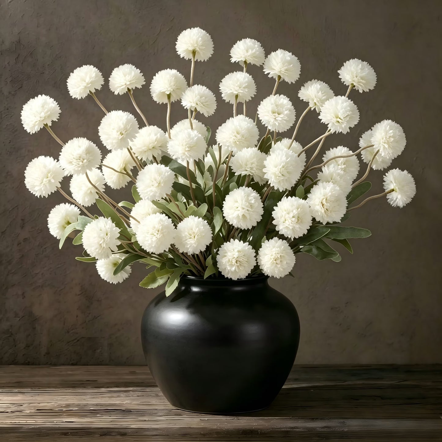 Yastouay Fake Flowers Pompon Mum,Artificial Mini Chrysanthemums with Stems,Faux Kiku Flower for Wedding Centerpieces Arrangements