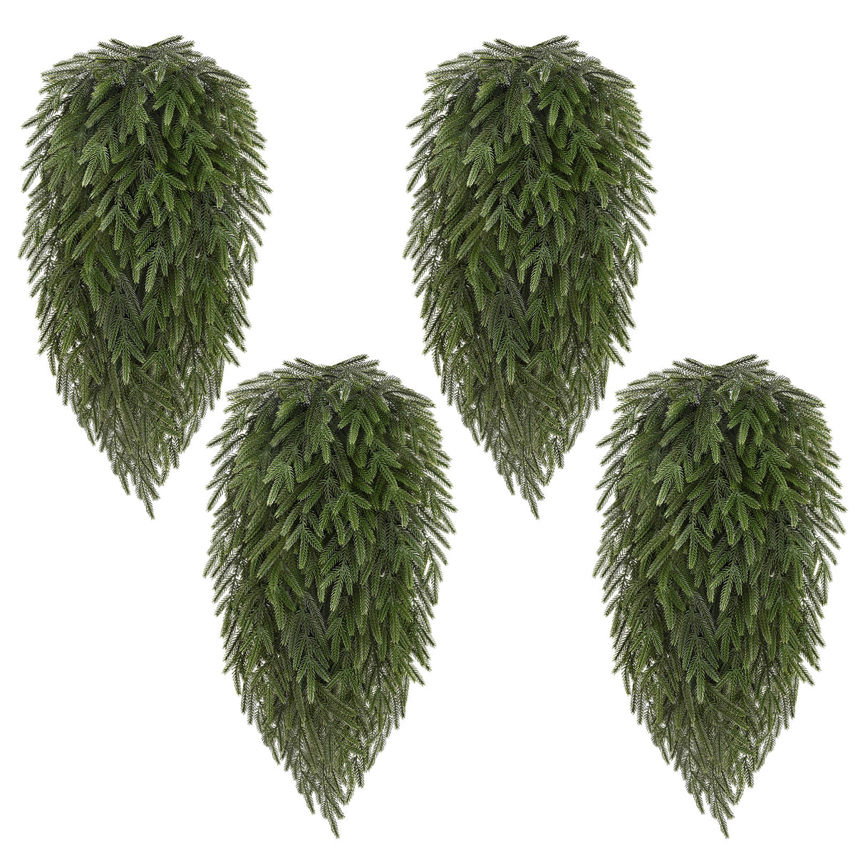 Yastouay 2Pcs Artificial Hanging Plants Fake Ivy Pothos Vines Potted Plants for Outdoor/Indoor Wall Decor