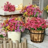 Yastouay Artificial Flowers for Outdoors, UV Resistent Faux Outdoor Plants for Outside Spring Summer Decor