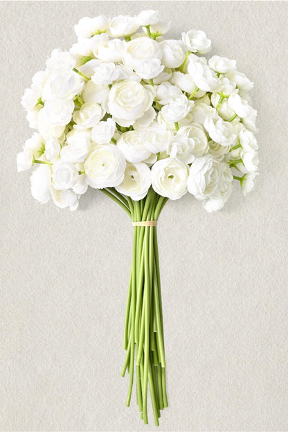 Yastouay Ranunculus Artificial Flowers,18 Pcs Faux Silk Mini Peonies Bulk Flowers for Vase,Wedding Flowers Bouquet for Table Centerpieces Arrangement