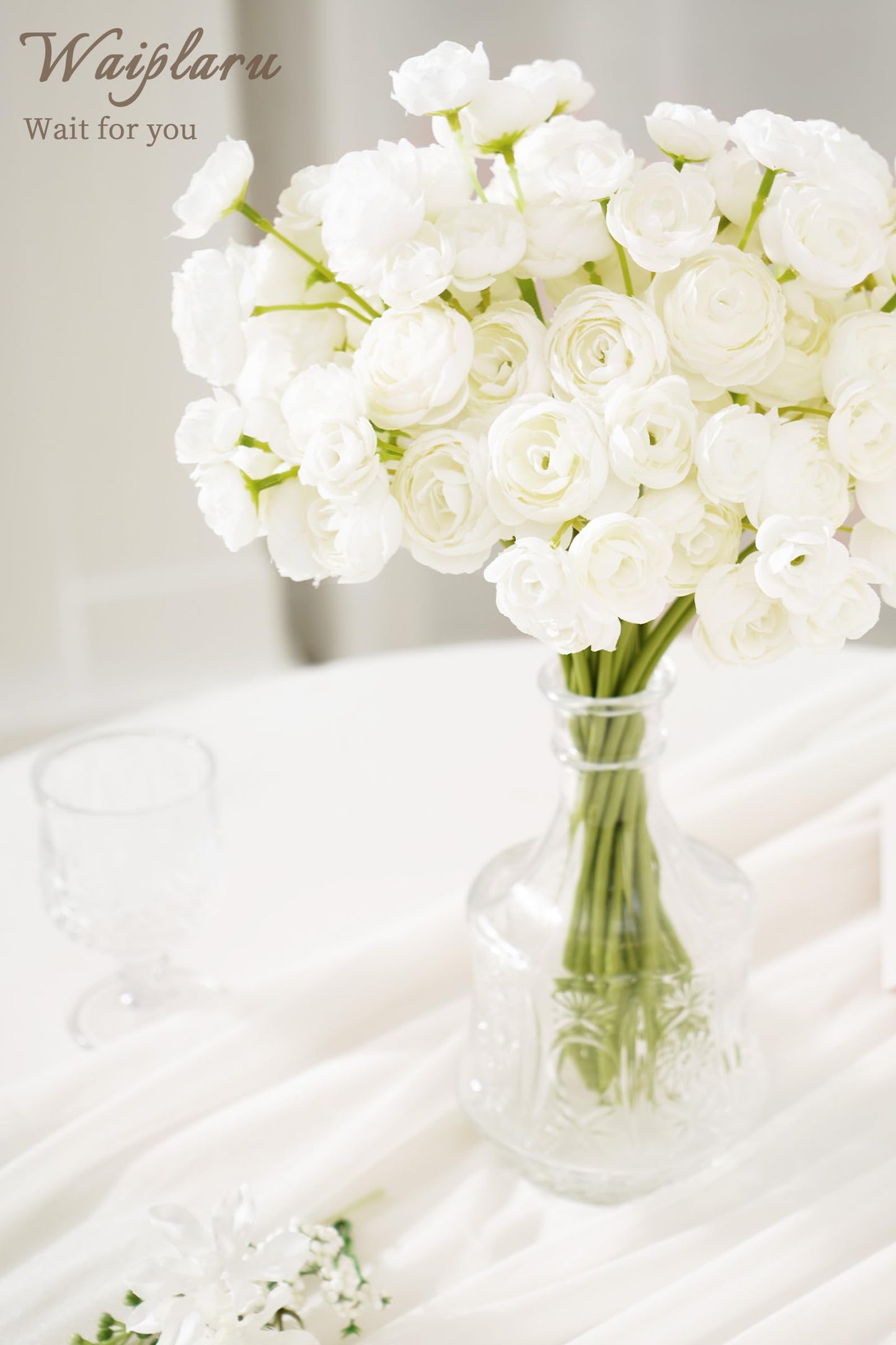 Yastouay Ranunculus Artificial Flowers,18 Pcs Faux Silk Mini Peonies Bulk Flowers for Vase,Wedding Flowers Bouquet for Table Centerpieces Arrangement