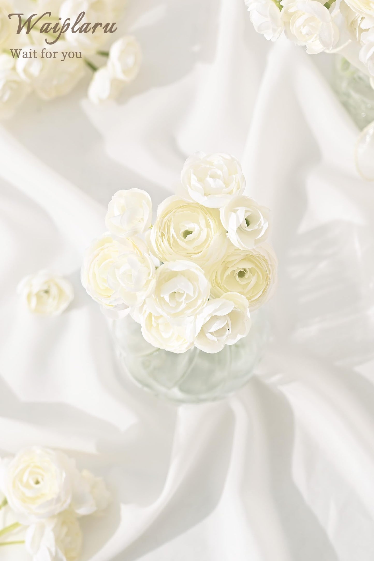 Yastouay Ranunculus Artificial Flowers,18 Pcs Faux Silk Mini Peonies Bulk Flowers for Vase,Wedding Flowers Bouquet for Table Centerpieces Arrangement